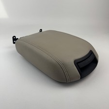 2010-2019 Ford Taurus Center Console Lid Armrest Tan Beige Leather Oem
