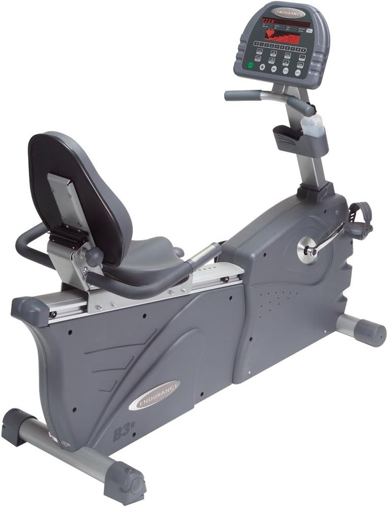 Endurance B3R Self-Powered Recumbent Exercise Bike for Home Workouts
