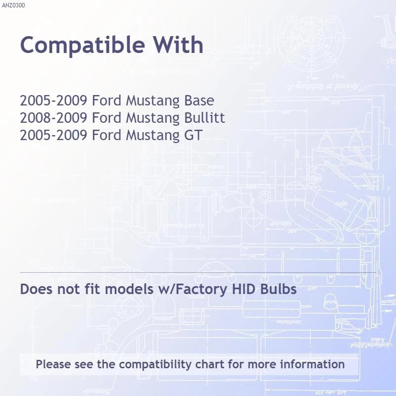 Juego de faros de cristal de lente transparente negro con halo para Ford Mustang 2005-2009 sin HID Foto 3 de 4