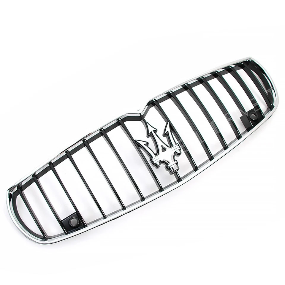 For Maserati Quattroporte 2013-16 Sport GTS SQ4 Chrome Black Front Bumper Grille - Image 3 of 4