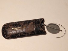 RARE-antique Pre-1900 'GRANNY GLASSES  CASE/TINTED not scratched-sun-glasses