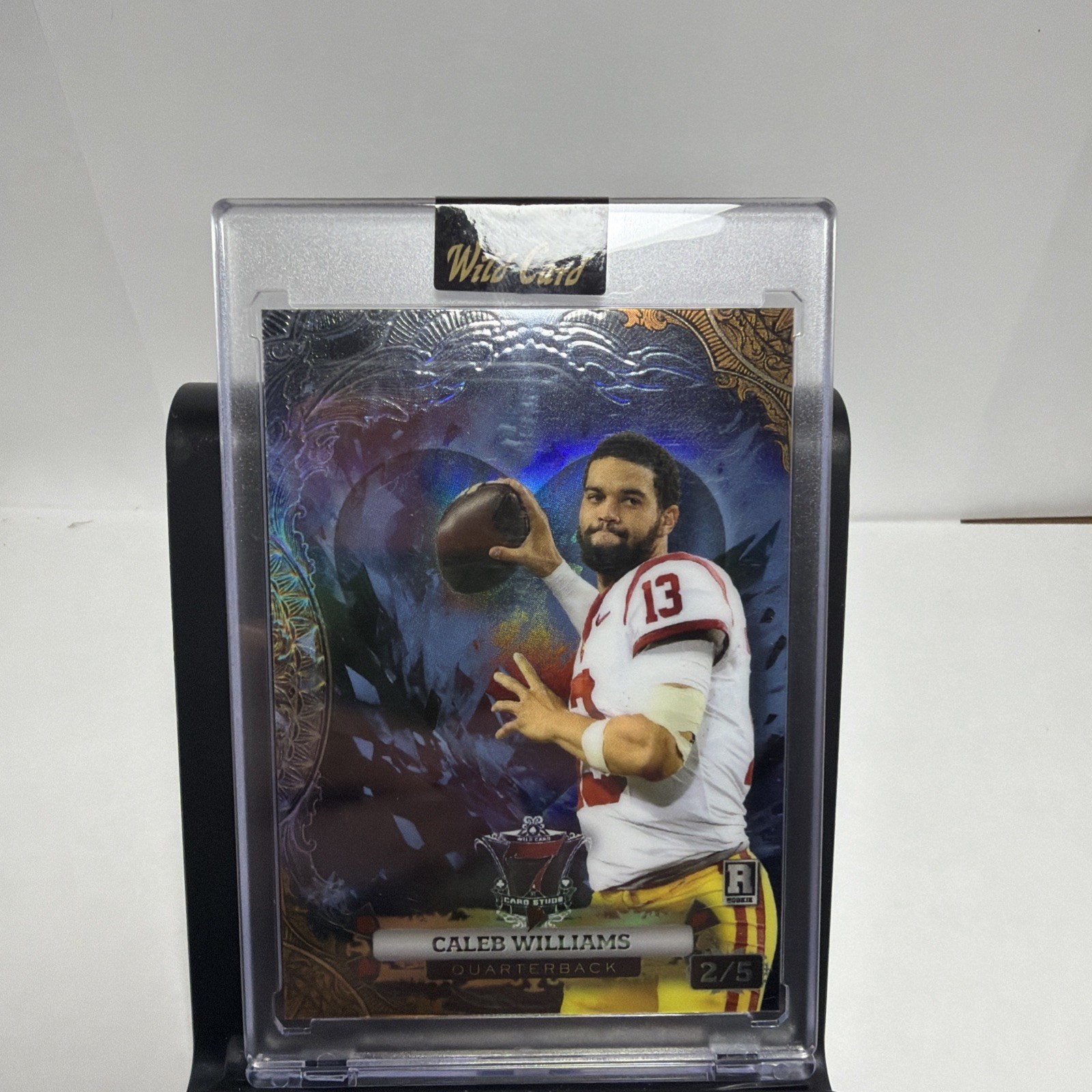 Caleb Williams Wild Card 7 Card Studs Promo Cloud Explosion #CW3 Base