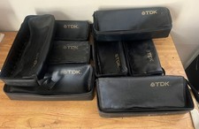 Lot of 8 Cassette Tape Cases - TDK - Each Holds 15 Tapes