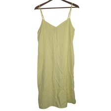 Yellow Slip Dress Urban Outfitters Slinky Bright Sundress Sunny Coquette Medium