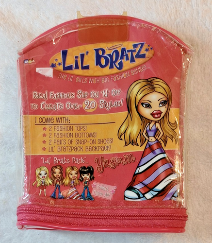 Lil' Bratz Yasmin Puppe Real Mix N Match Fashions Bratz Pack 2002 Neu in Verpackung, siehe Beschreibung - Bild 6 von 8