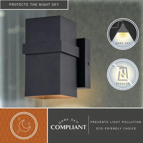 Vaxcel Lighting T0660 Lavage 7" Tall Wall Sconce - Black - Picture 12 of 12