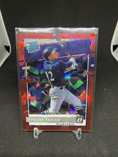 Panini 2020 Donruss Optic Tyrone Taylor Brewers Rated Rookie Red Prizm 6/7 #78