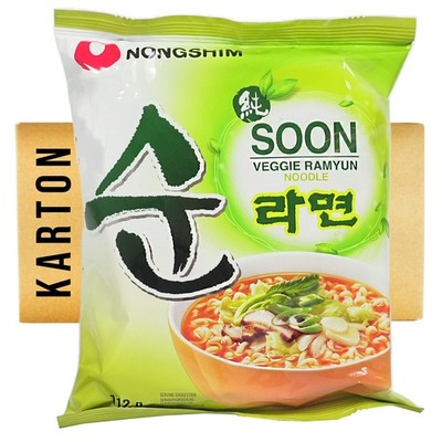 20x112g Nong Shim SOON Veggie Ramyun Instantnudeln Instant Nudelsuppe Koreanisch