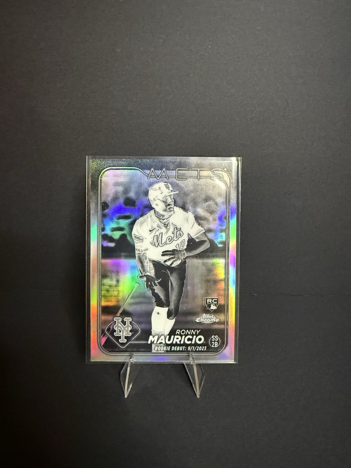 2024 Topps Chrome - Ronny Mauricio #28 Negative Refractor (RC)