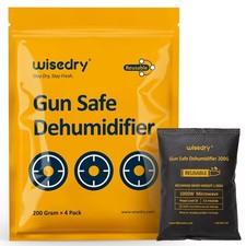 4 PCS 200 Gram Gun Safe Dehumidifier Reusable Moisture Absorber Silica Gel