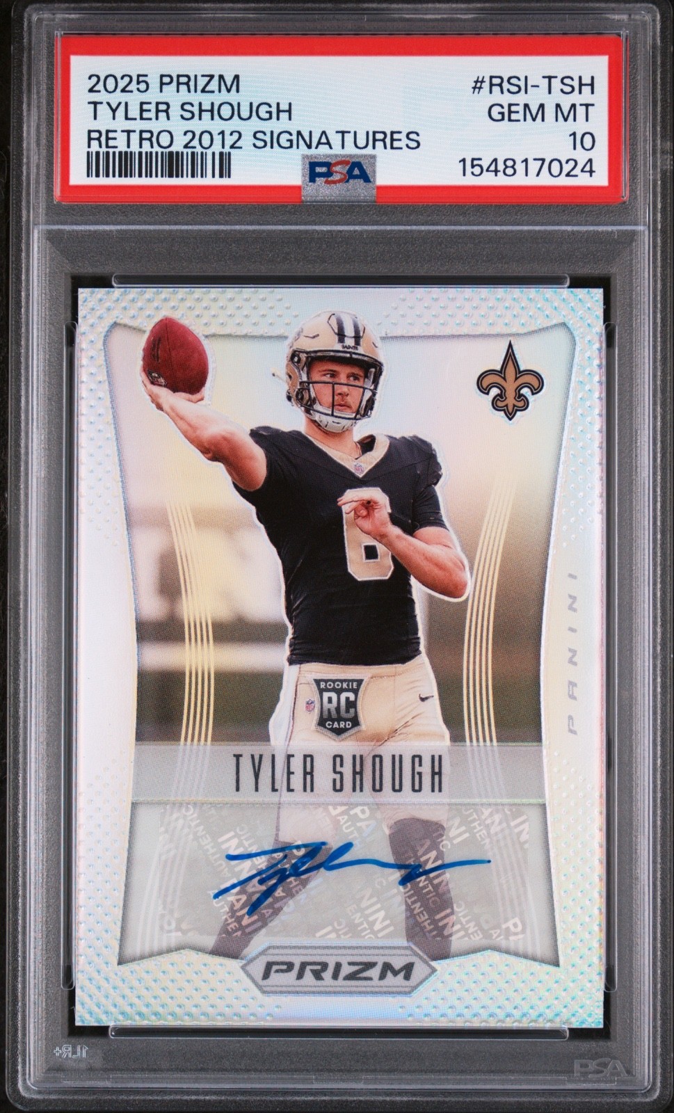 Tyler Shough Panini Prizm Retro 2012 Signatures #RSITSH Base