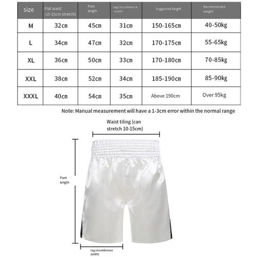 Muay Thai Shorts Unisex Fitness Shorts atmungsaktiv Stoff bequeme Materialien - Bild 4 von 17