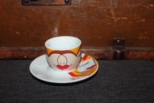 Espressotasse mit Unterteller Free time Love dickwandig