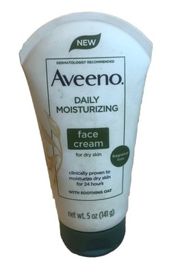 Aveeno Daily Moisturizing Face Cream - Dry Skin Soothing Oat Fragrance Free 5 oz
