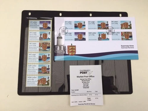 2024 Guernsey Arms  Post & Go  Collectors Strip Mint and FDC Free post
