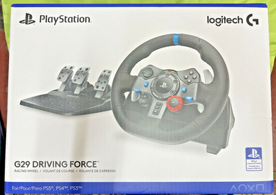 Logitech G29 Driving Force Racing Wheel & Floor Pedals for PS5, PS4, PC SEALED