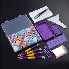 KTCLCATF 56PCS DIY Diamond Painting Tools and Accessories 28 grids,