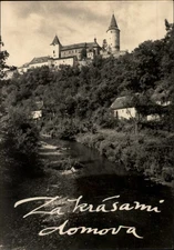 RPPC Castle Bechyne Bohemia Czech Republic vintage postcard a650