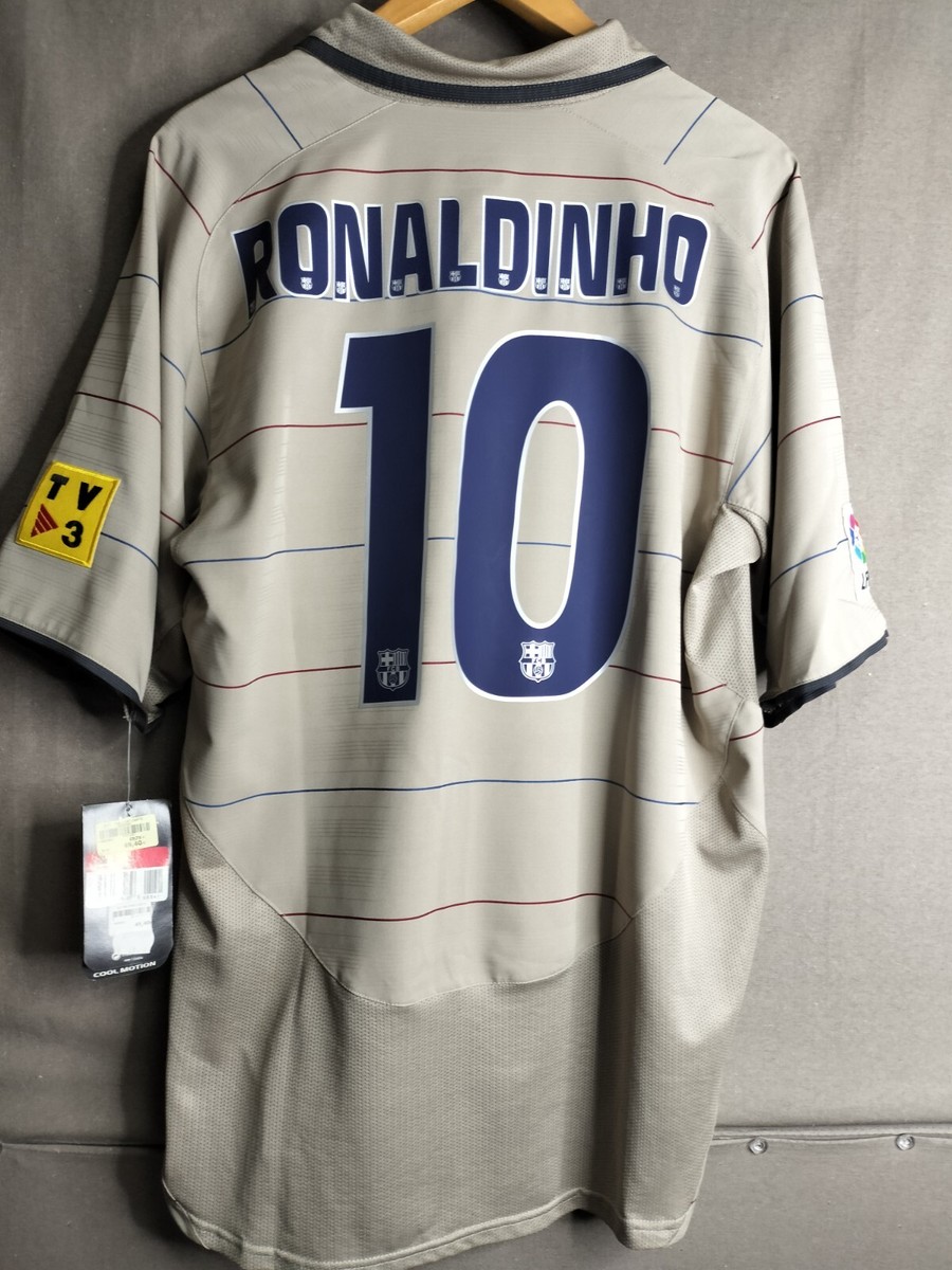 FCバルセロナ RONALDINHO 10 2004-2005ホームユニフォーム FC Barcelona 2004/2005 Ronaldinho #10 Home Jersey - Etsy