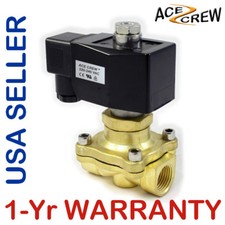 3/4 inch NORMALLY OPEN 220V-240V AC Brass Solenoid Valve NPT ONE-YEAR WARRANTY