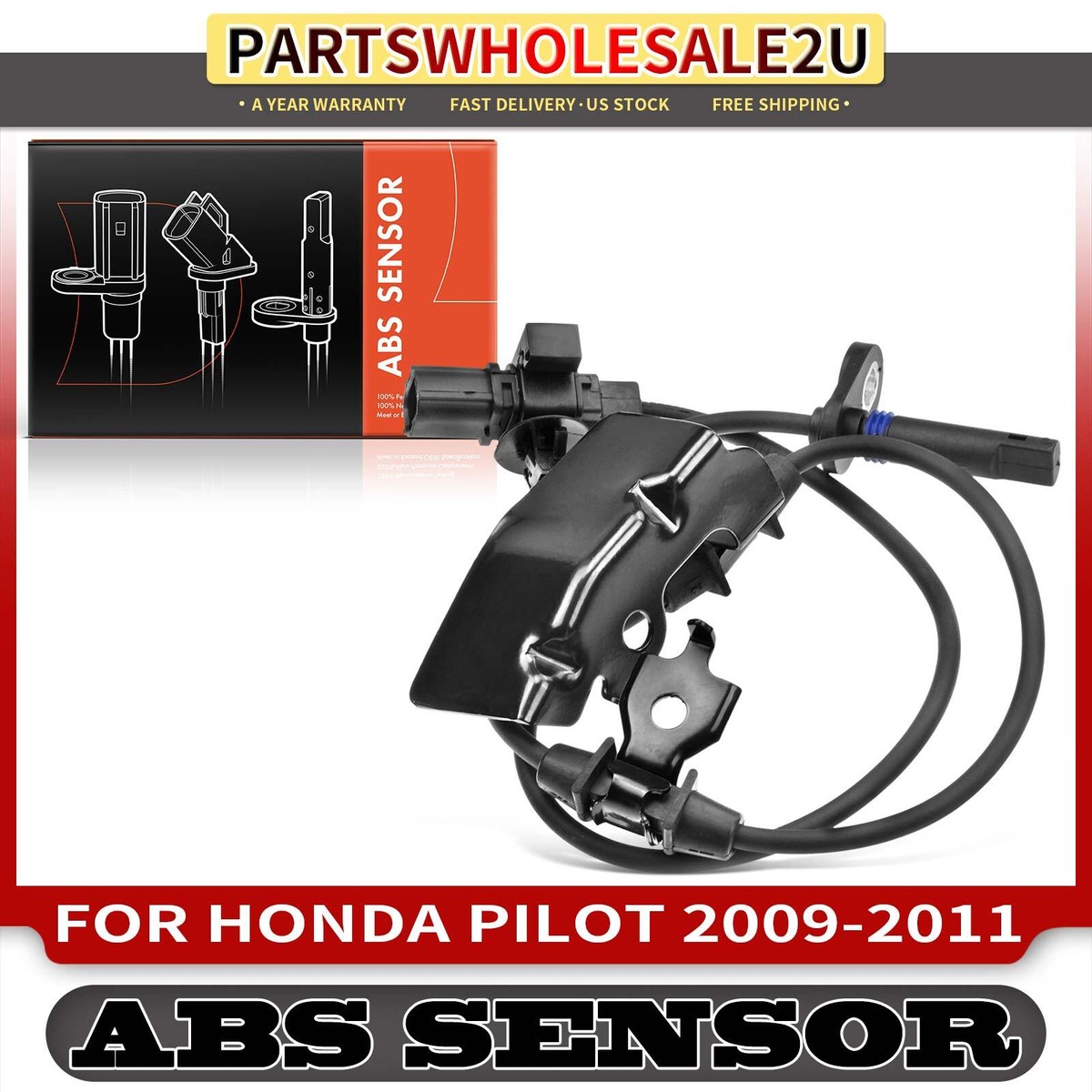 Rear Right RH ABS Wheel Speed Sensor for Honda Pilot 2012 2013