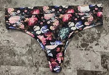 NWT CACIQUE LANE BRYANT 22/24 FLORAL SMOOTH NO SHOW COMFORT BLISS THONG PANTIES
