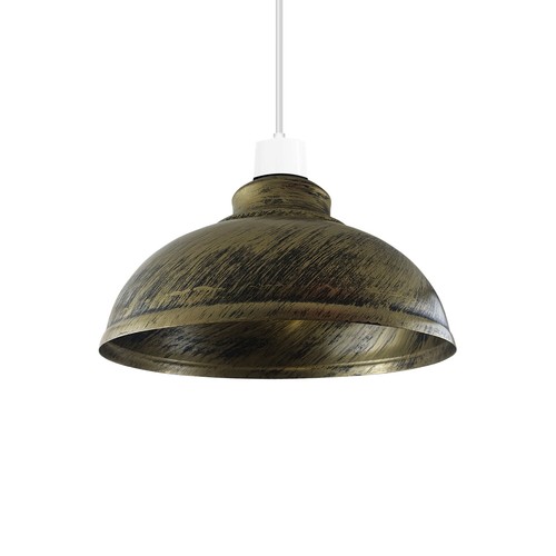 Industrial Metal Ceiling Pendant Light Shade Easy Fit Lampshade Kitchen LED Bulb - Picture 35 of 52