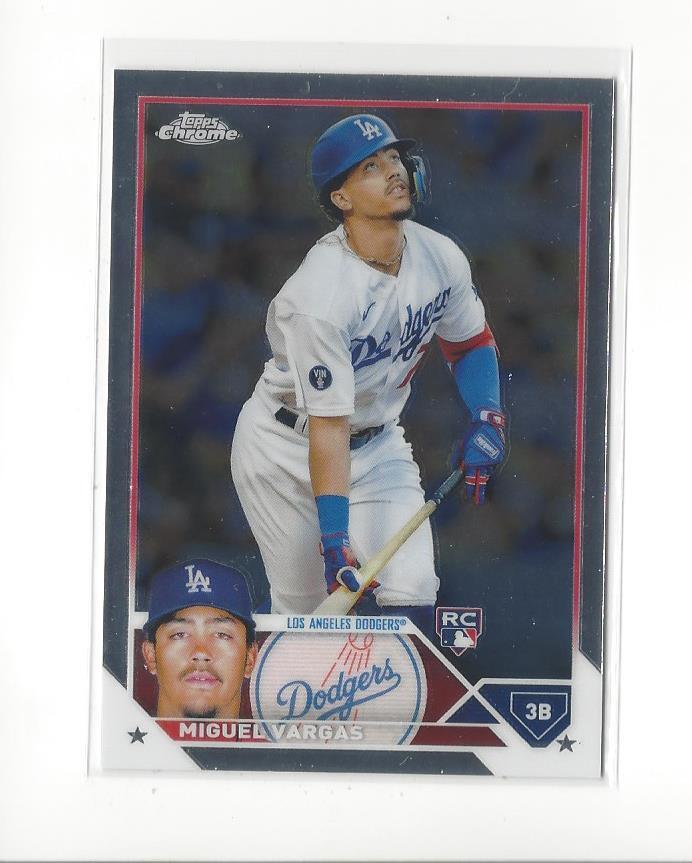 2023 Topps Chrome #161 Miguel Vargas RC Rookie Dodgers