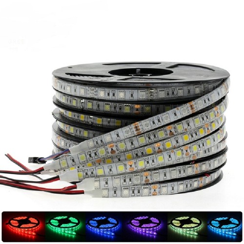 DC12V 1M 5M SMD 5050 RGB blanc étanche 300 DEL bande lumineuse flexible 3M - Photo 1 sur 11