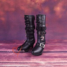 Pointed-toe High Heels Boots Shoes Pendent Lace Buckle for 1/3 SD BJD Girl Doll