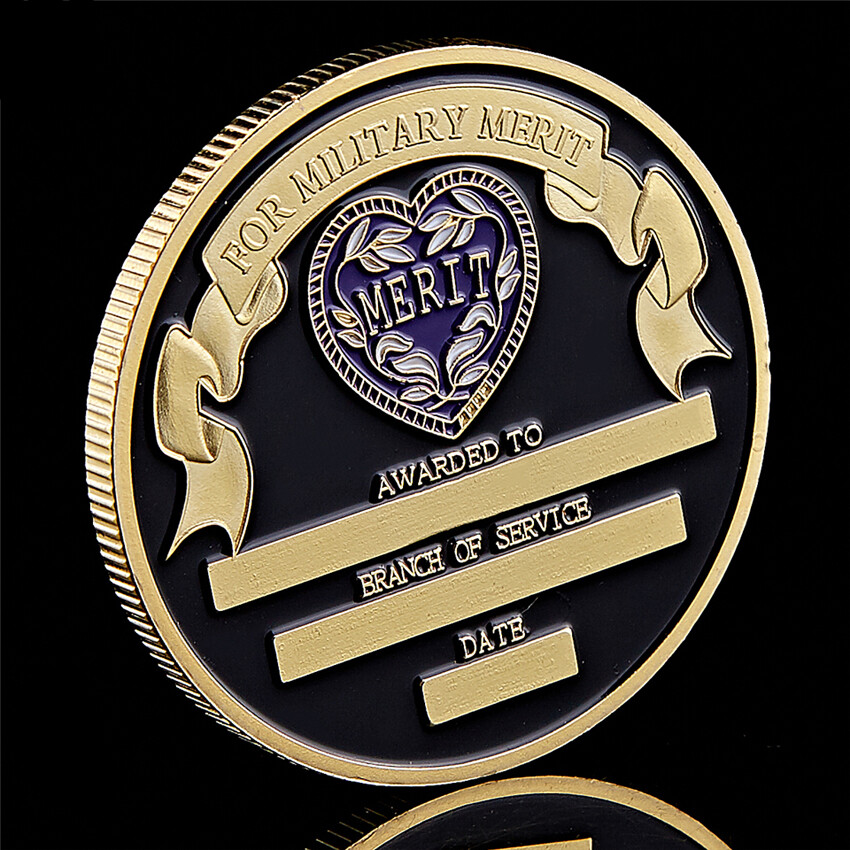 For The Military Merits Purple Heart Coin Gift Challenge 1782-1932 Commemorative