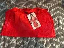 Seven till Midnight Lace Robe - Red