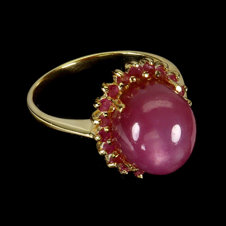 925 Sterling Silver Ring Oval Ruby 13x10mm Natural Gemstone Jewelry Size 9 - Image 3 of 4