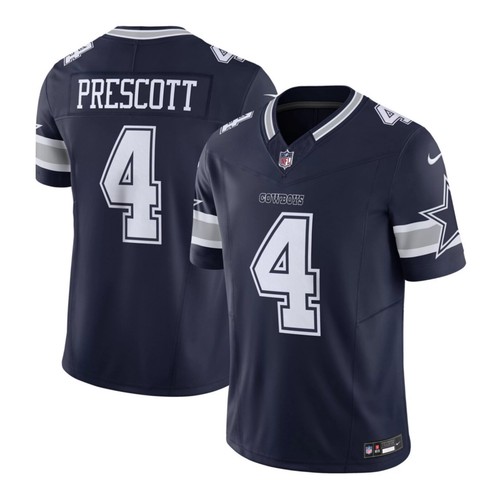 Camiseta deportiva para hombre Dallas Cowboys Dak Prescott #4 estilo juego Nike - Imagen 7 de 8