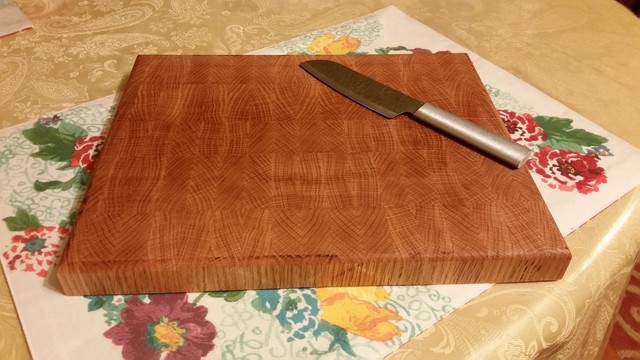 Hand made, red oak, end grain cutting board. | eBay