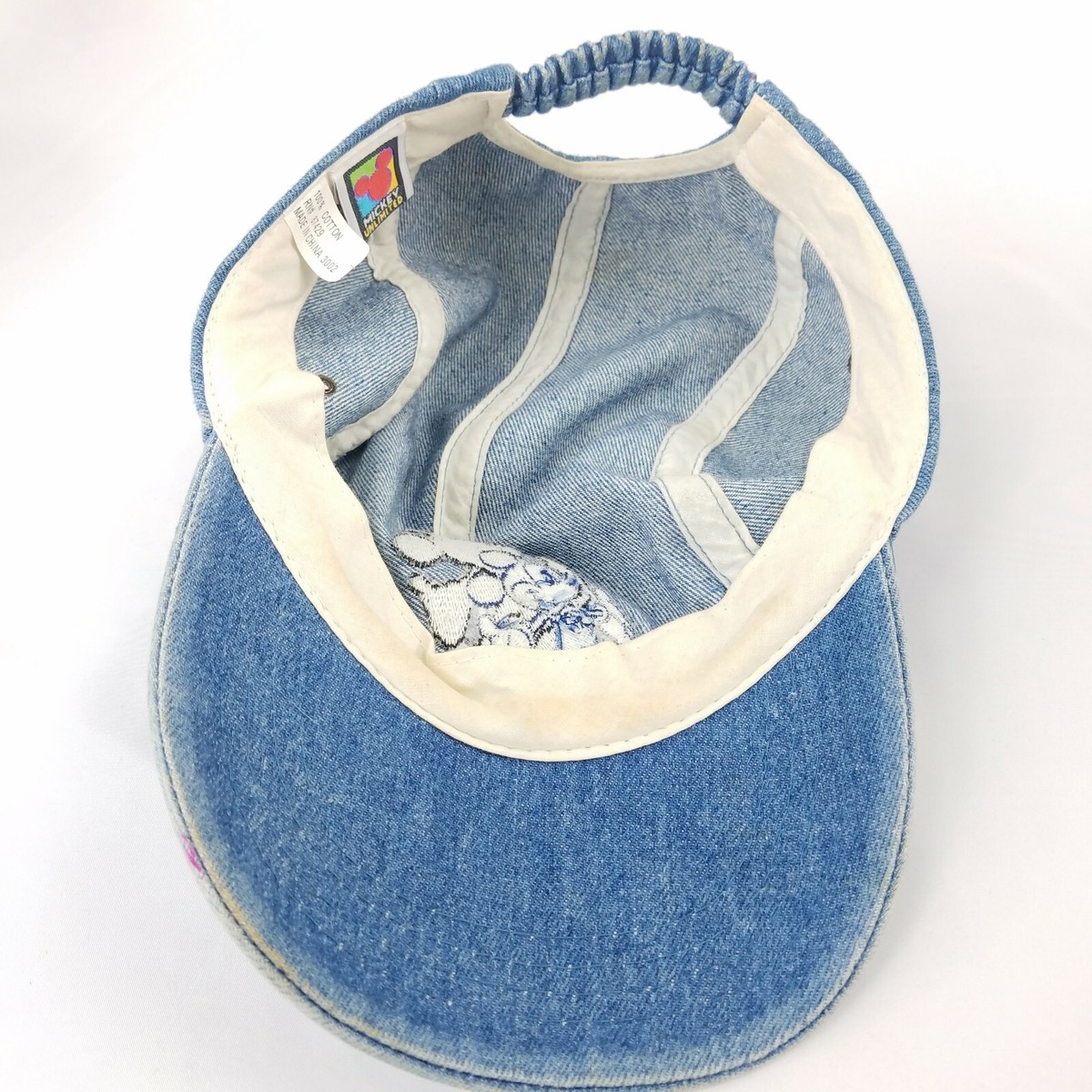 Vintage 90s Disney Mickey Mouse unlimited denim hat Jean baseball cap Available at the @disneystore * Mickey Mouse and Friends  main image 2