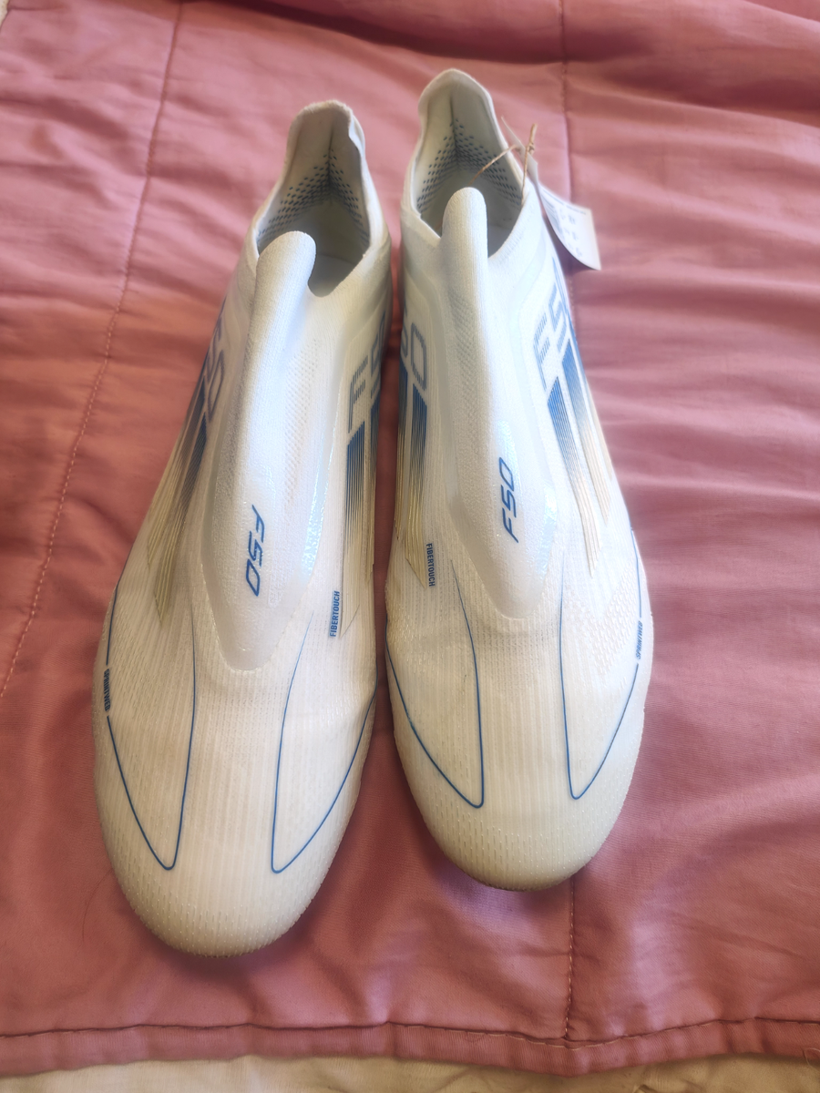 adidas F50 Elite Laceless FG Polar Victory - Footwear White/Silver