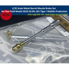 1/35 Metal Barrel Muzzle Brake for Rye Field Model 5010 Sd.Kfz.181 Tiger I Tank