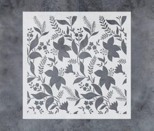 Large Flourish Flower Stencils for Painting on Wood, Floral Stencil Template Reu