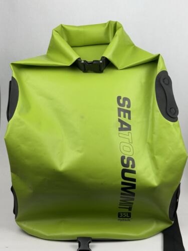 Sea To Summit Dry Bag, Hydraulic Dry Pack, Heavy Duty Backpack 35L Green