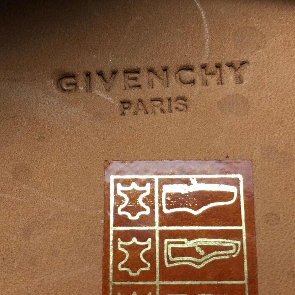 Botas de media pantorrilla Givenchy Bondage zapatos de motociclista para mujer talla 5 EE. UU. 35 UE cuero negro Foto 3 de 4