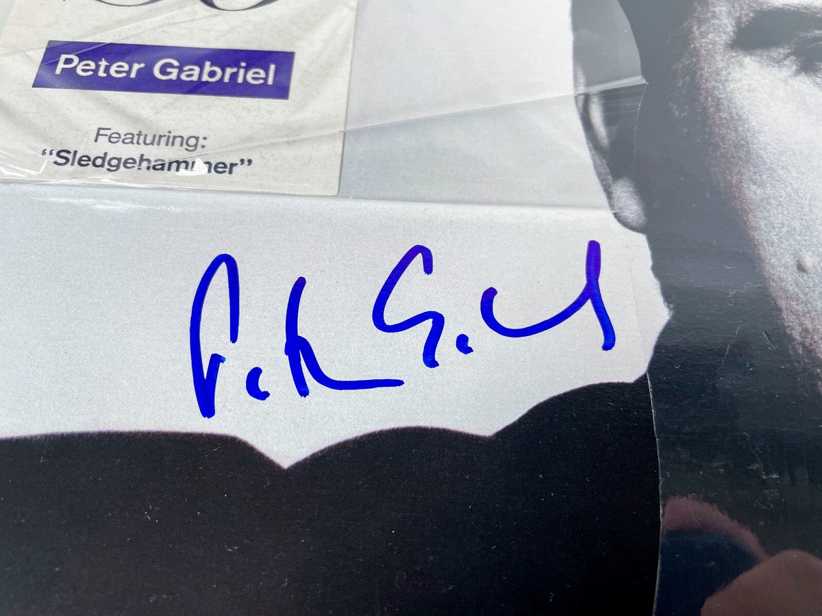 Peter Gabriel Signed SO Vinyl Album w Hype Sticker EXACT Proof JSA