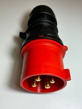 CEE Cord Plug MALE Weatherproof (30-AMP) (0-440VAC) 3-Pole 4-Wire 3H PCE 0249-3