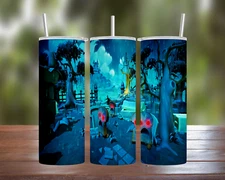 Overcooked Unbread 20oz 30oz Stainless Steel Tumbler w/ Straw Lid Video Games