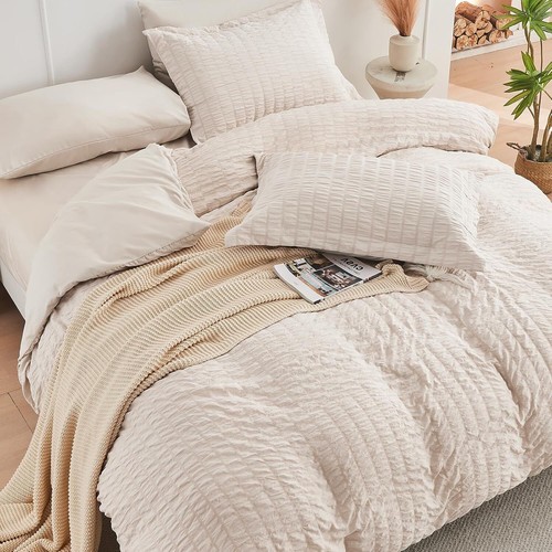 3PCS Seersucker Comforter and Coverlet Set Collection Comforter & Pillow Sham - Picture 86 of 118