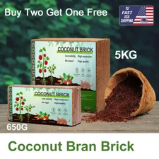 650G/5KG Coco Coir Brick Coconut Fiber Potting Nutrien Soil Plant Growing Media