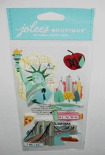 Jolee's Boutique New York New York  7 PC 50-50635 Dimensional Stickers EKSuccess