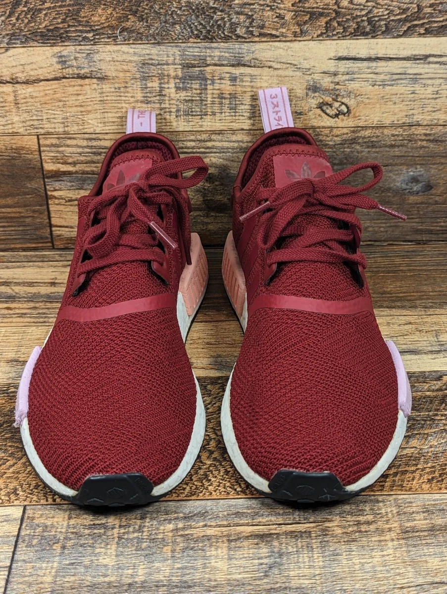 Adidas NMD R1 Collegiate Burgundy B37646 Women s Size 10 Running