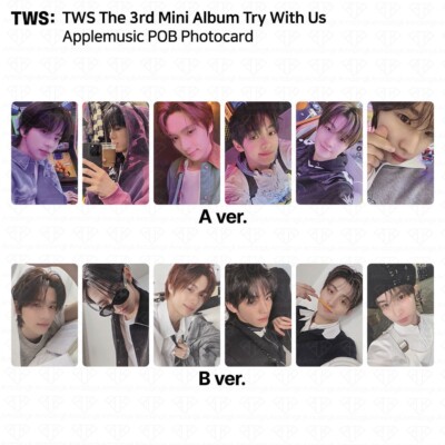 TWS The 3rd Mini Album Try With Us Applemusic POB Photocard KPOP K