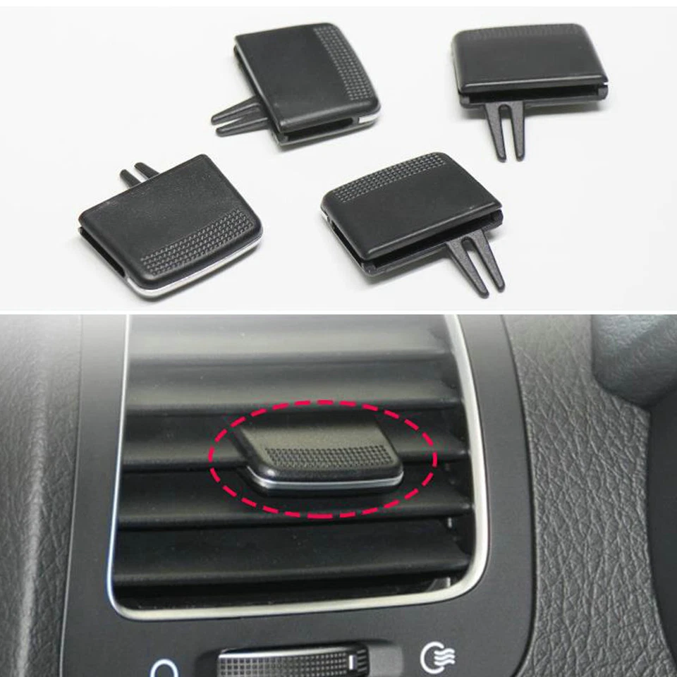 Kit de reparación de clip de lengüeta de salida de aire acondicionado delantero de 4 piezas para Kia Sorento 2009-2014 Foto 4 de 4